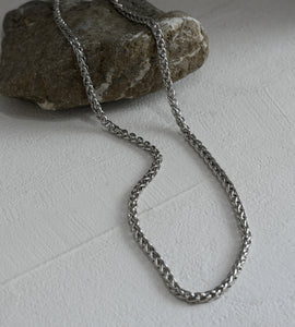 thick silver stainless necklace（stainless steel）