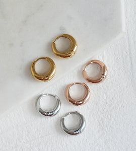 mini plump hoop pierce (stainless steel)