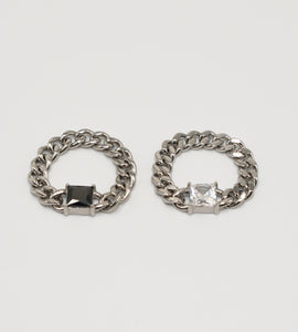 square stone curb chain ring(stainless steel)