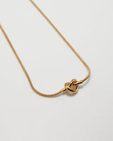 knot snake chain necklace(stainless steel)