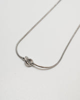 knot snake chain necklace(stainless steel)