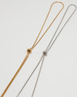nfinite sliding lariat necklace(stainless steel)