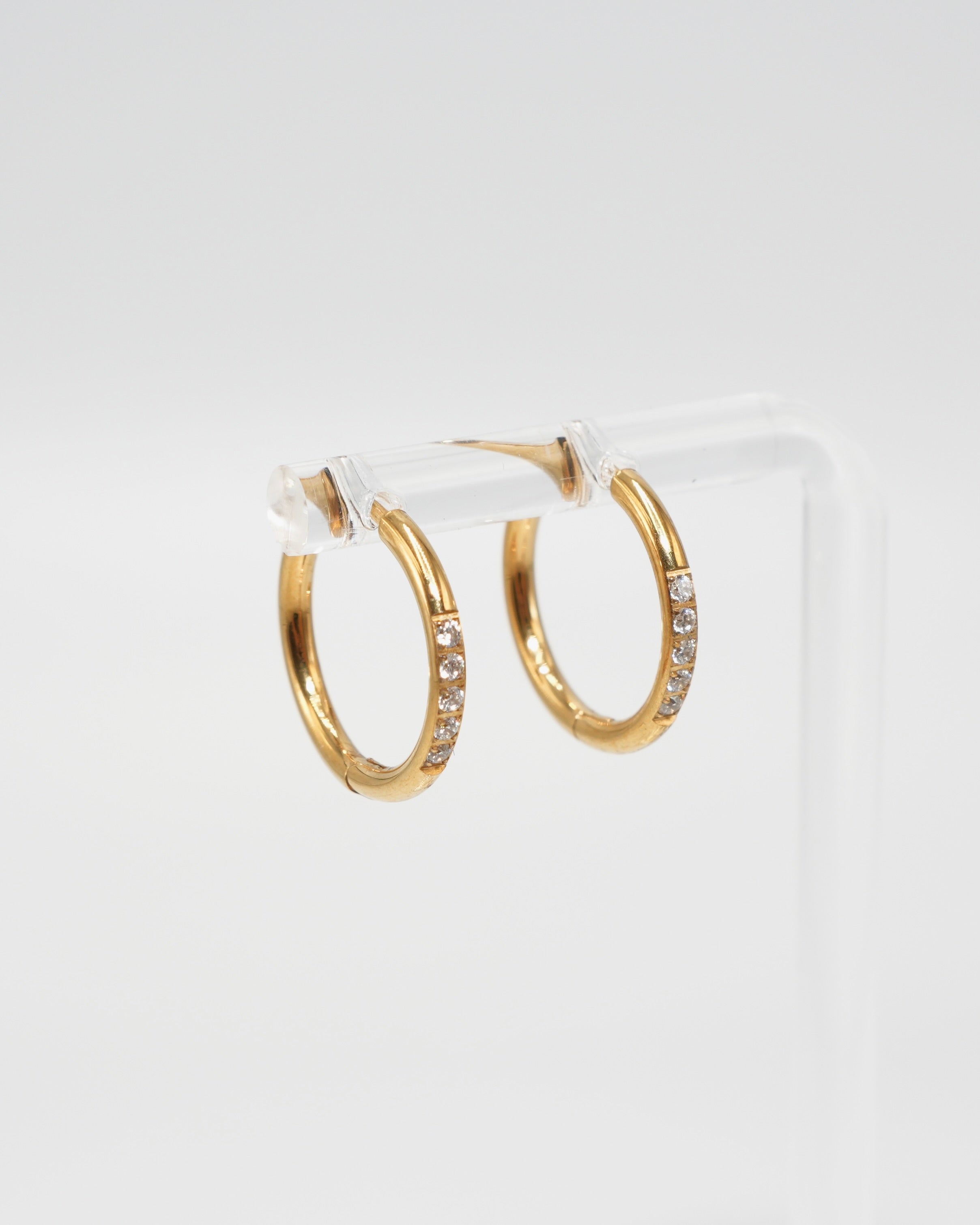 cubic zir mini hoop pierce(stainless steel) – beller