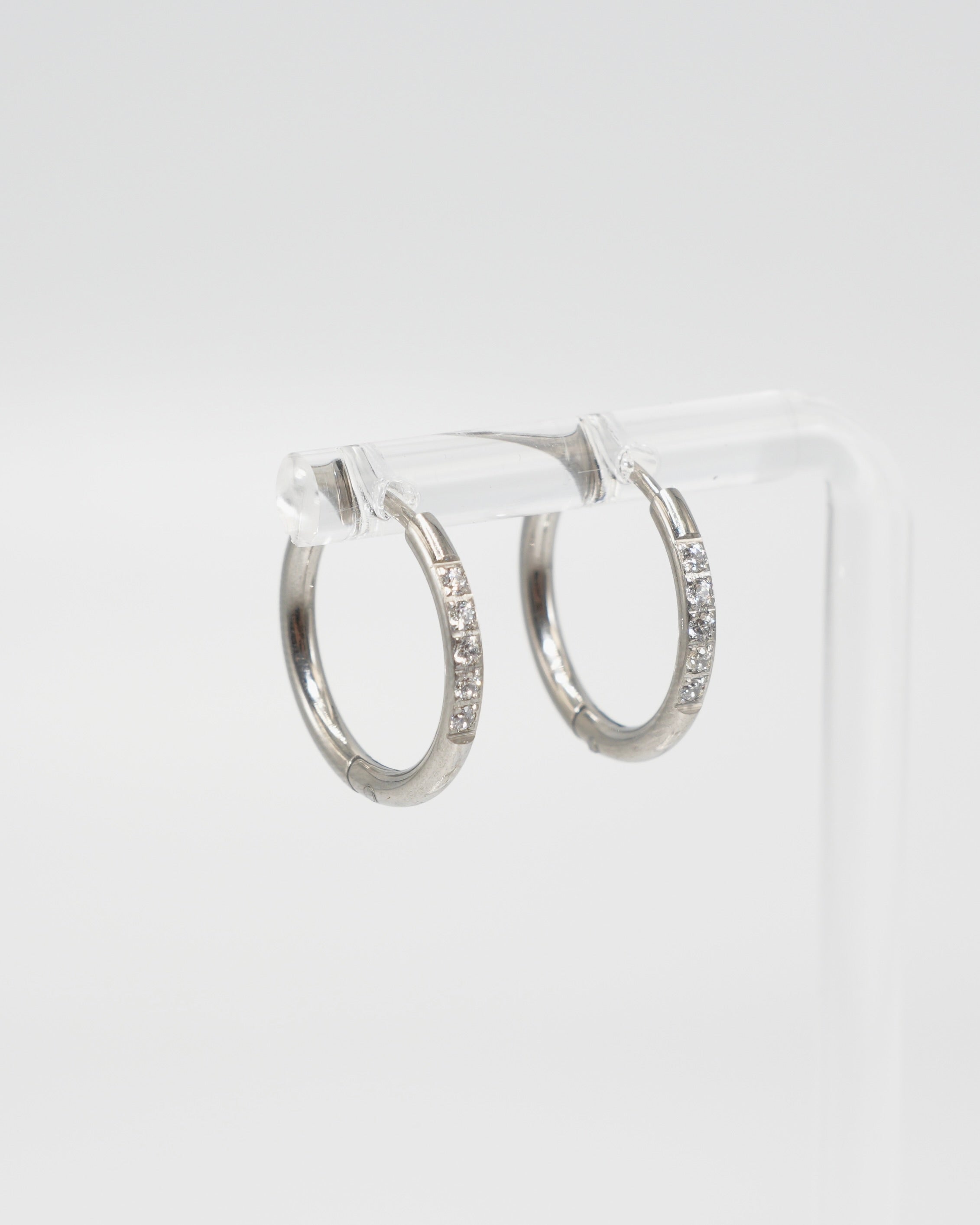 cubic zir mini hoop pierce(stainless steel) – beller