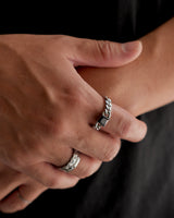 square stone curb chain ring(stainless steel)