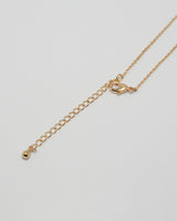 flower cubic station necklace(stainless steel)