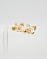 butterfly shell stud pierce(stainless steel)