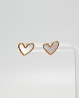 heart shell stud pierce(stainless steel)