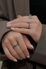 oval link ring(stainless steel)