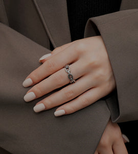 oval link ring(stainless steel)