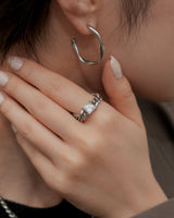 square stone curb chain ring(stainless steel)