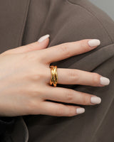 triple union stainless ring