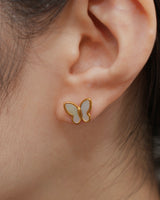 butterfly shell stud pierce(stainless steel)