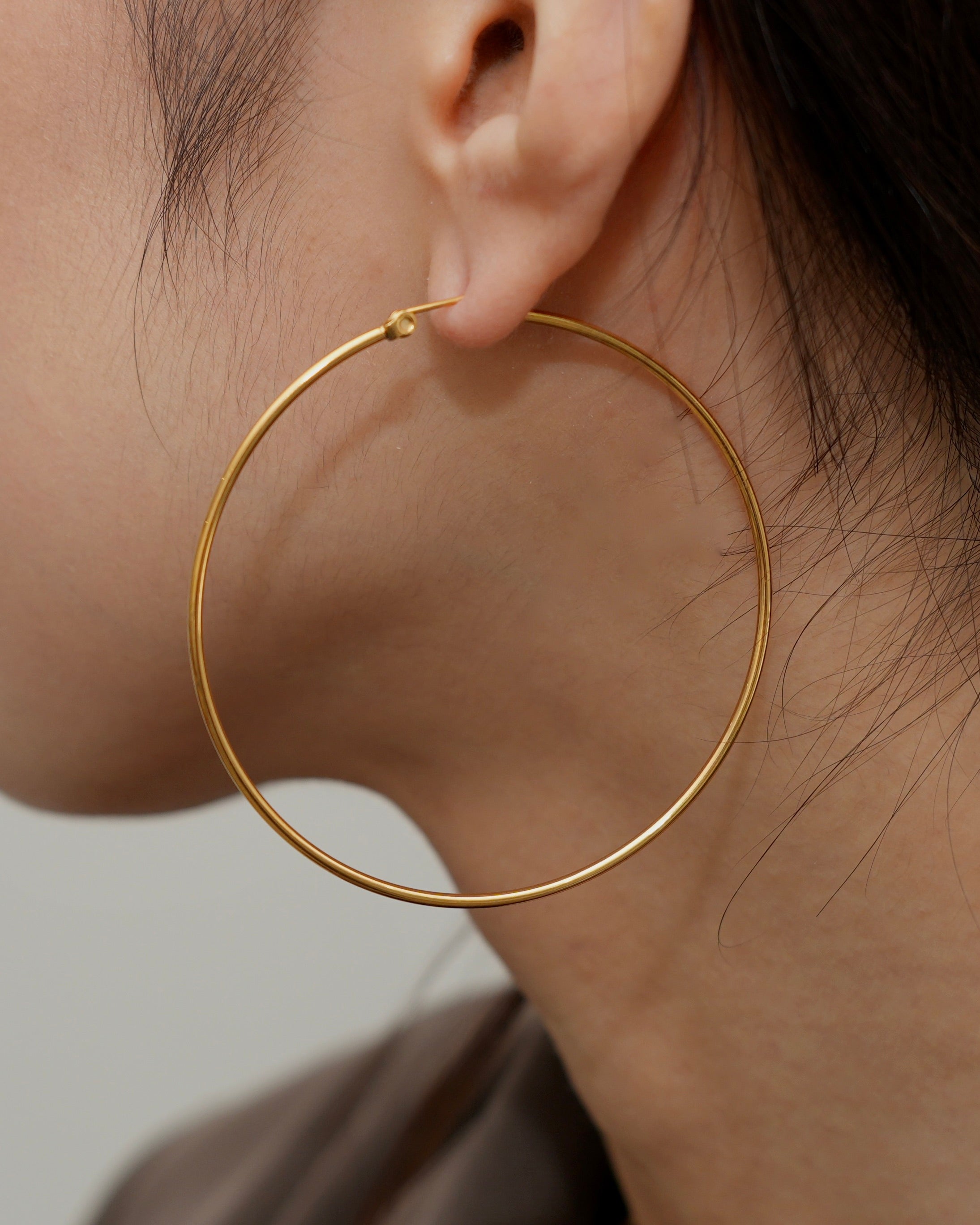 luijewelry big hoop ピアス　片耳 large hoop pierce(stainless steel) – beller