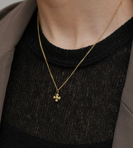 mini cross necklace(stainless steel)