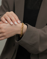 curb chain stainless bracelet (stainless steel)