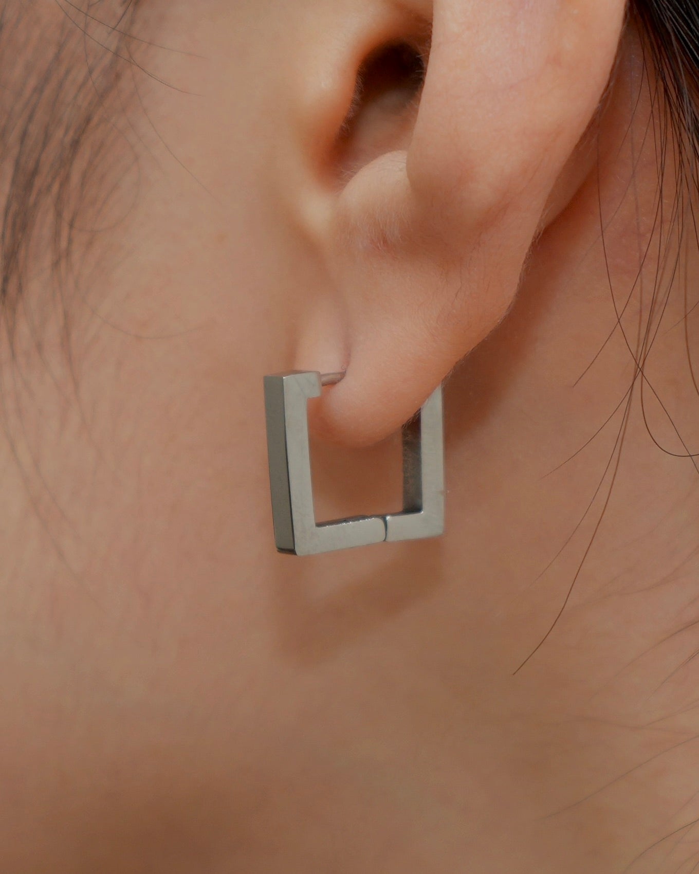 square hoop pierce(stainless steel) – beller