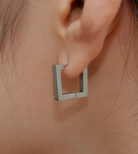 square hoop pierce(stainless steel)
