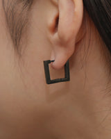 square hoop pierce(stainless steel)