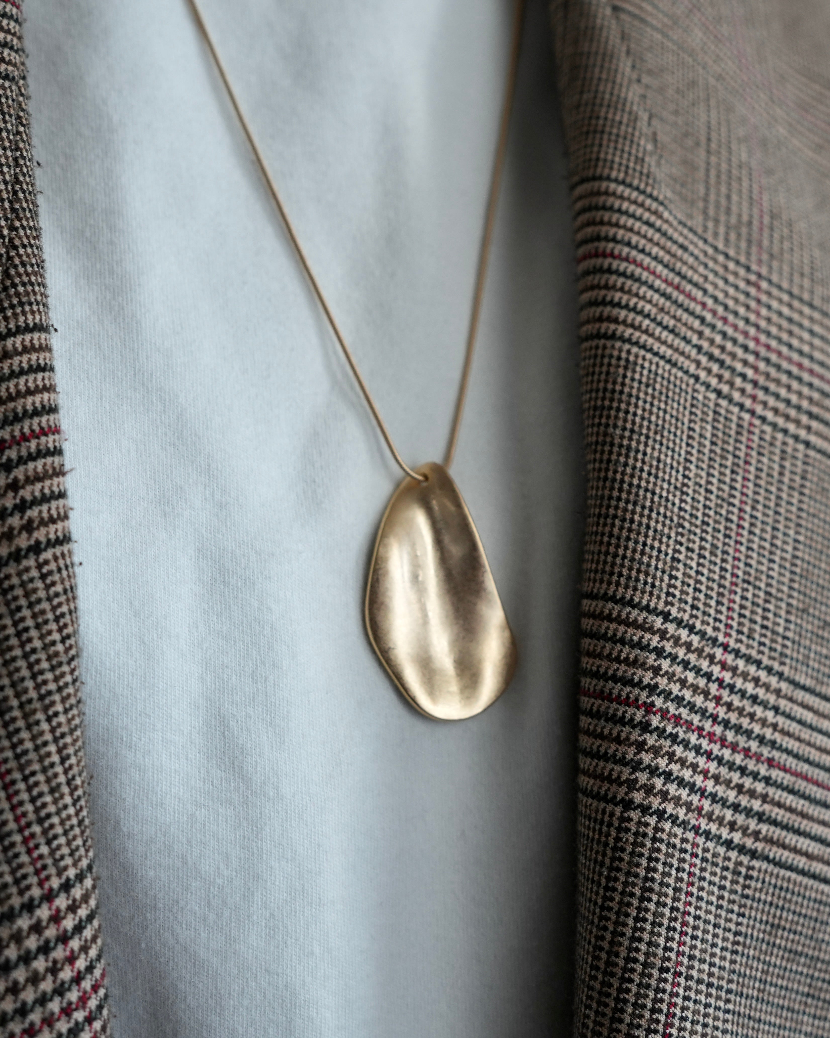 limp plate necklace - beller