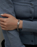 curb chain stainless bracelet (stainless steel)