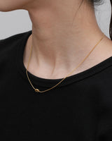 knot snake chain necklace(stainless steel)