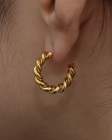 twist hoop pierce(stainless steel)
