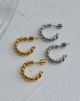 twist hoop pierce(stainless steel)