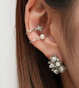 Stern × Perlen-Ear-Cuff