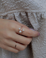 triplet pearl ring