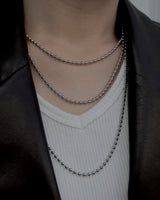 long ball chain necklace