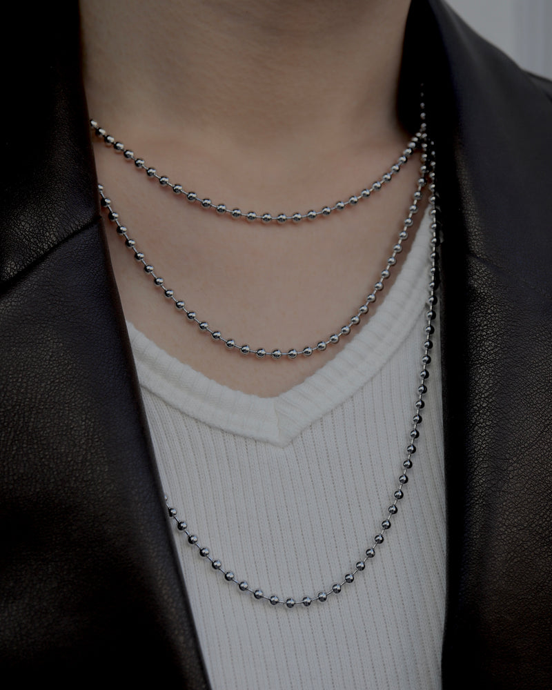 long ball chain necklace