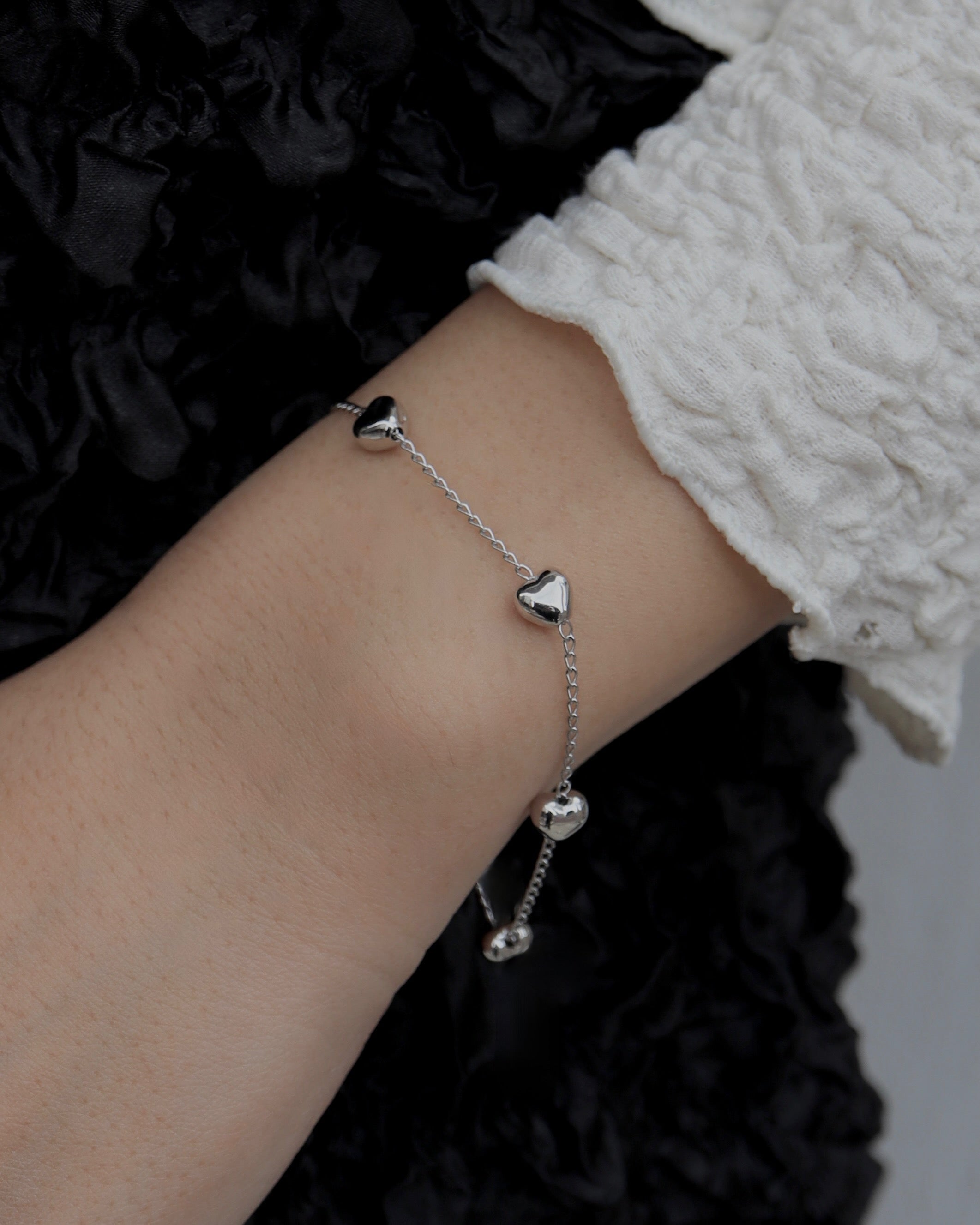 heart chain bracelet - beller