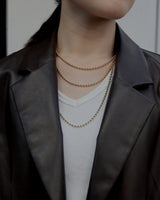 long ball chain necklace