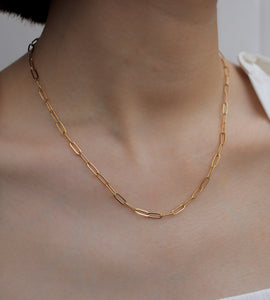 simple chain stainless necklace（stainless steel）
