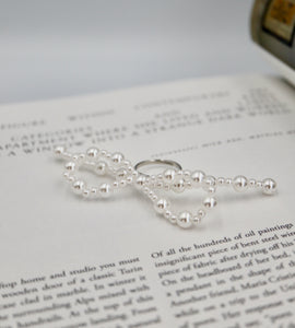 pearl ribbon ring