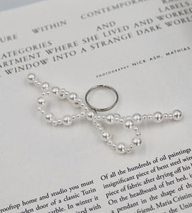 pearl ribbon ring