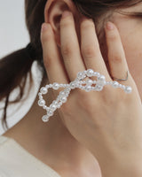 pearl ribbon ring