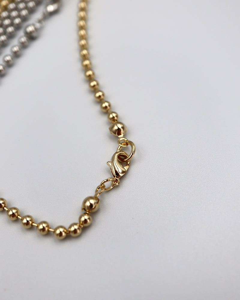 long ball chain necklace