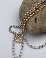 long ball chain necklace