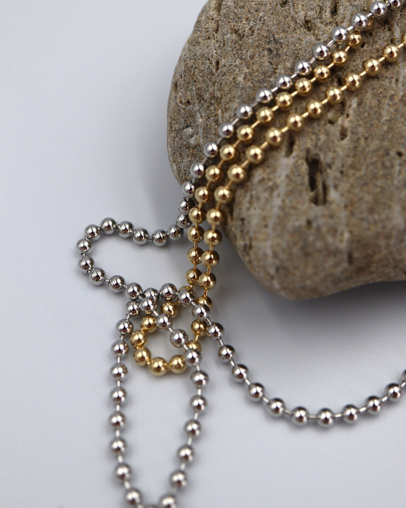 long ball chain necklace