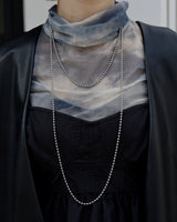 long ball chain necklace