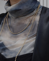 long ball chain necklace