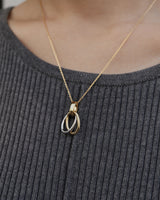 golsil two circle necklace