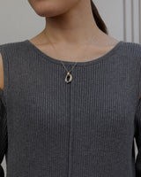 golsil two circle necklace