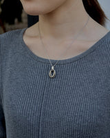 golsil two circle necklace
