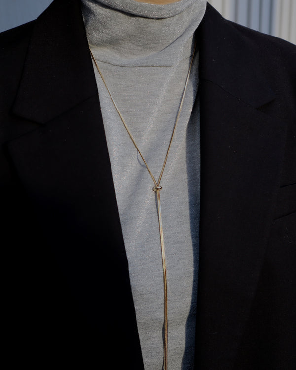 loop tie necklace