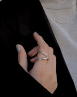 matte double stroke ring