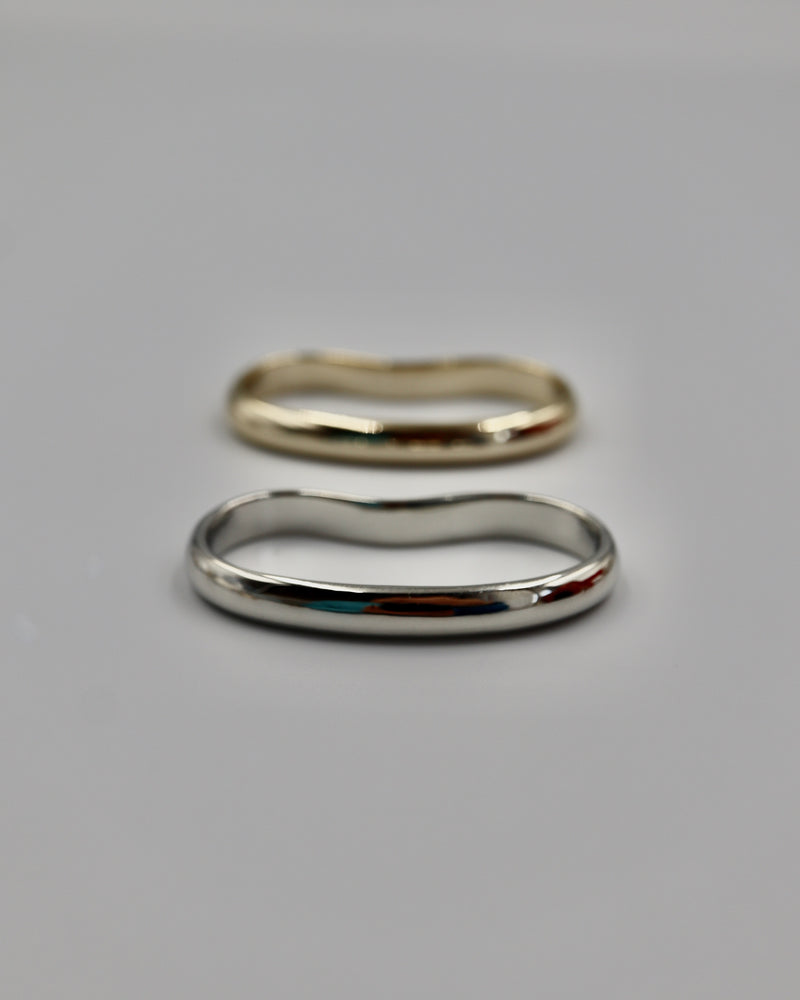 simple smooth two finger ring