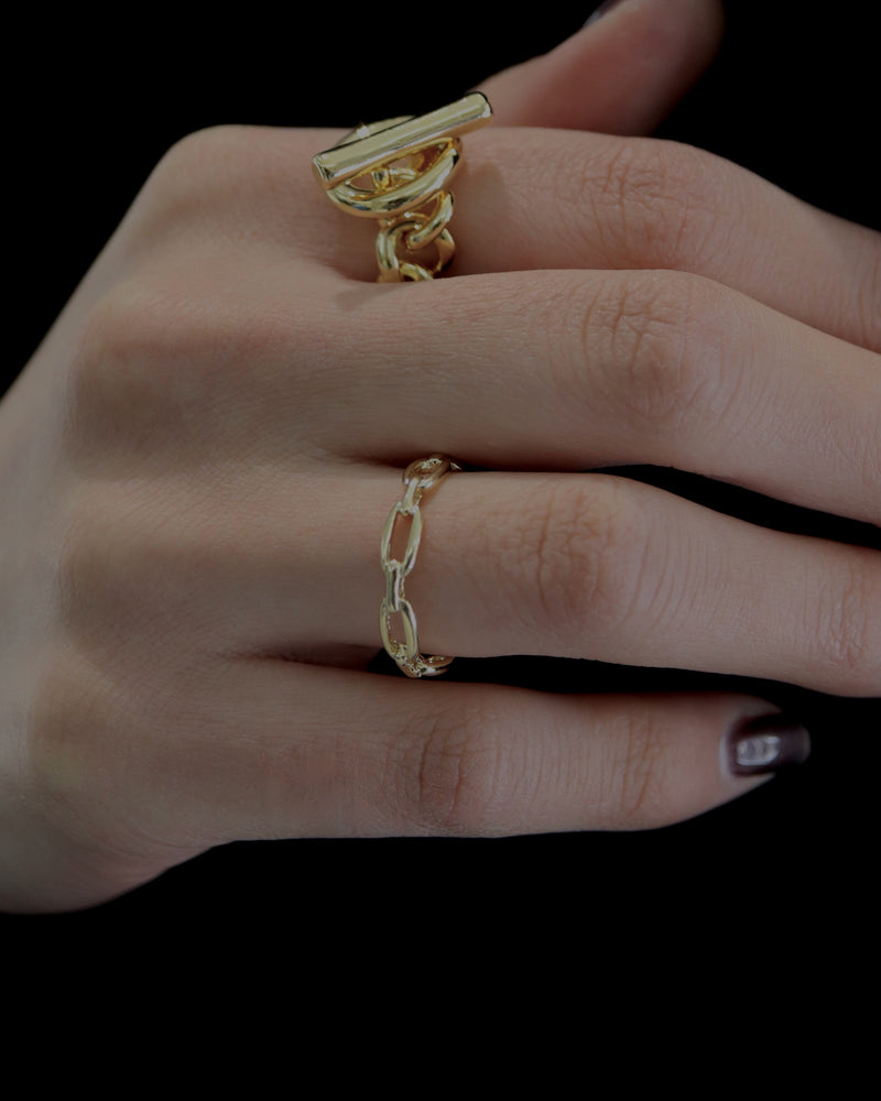 thin linking chain ring